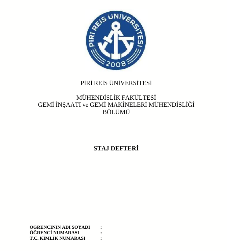 Gemi Staj Defteri Nasıl Doldurulur